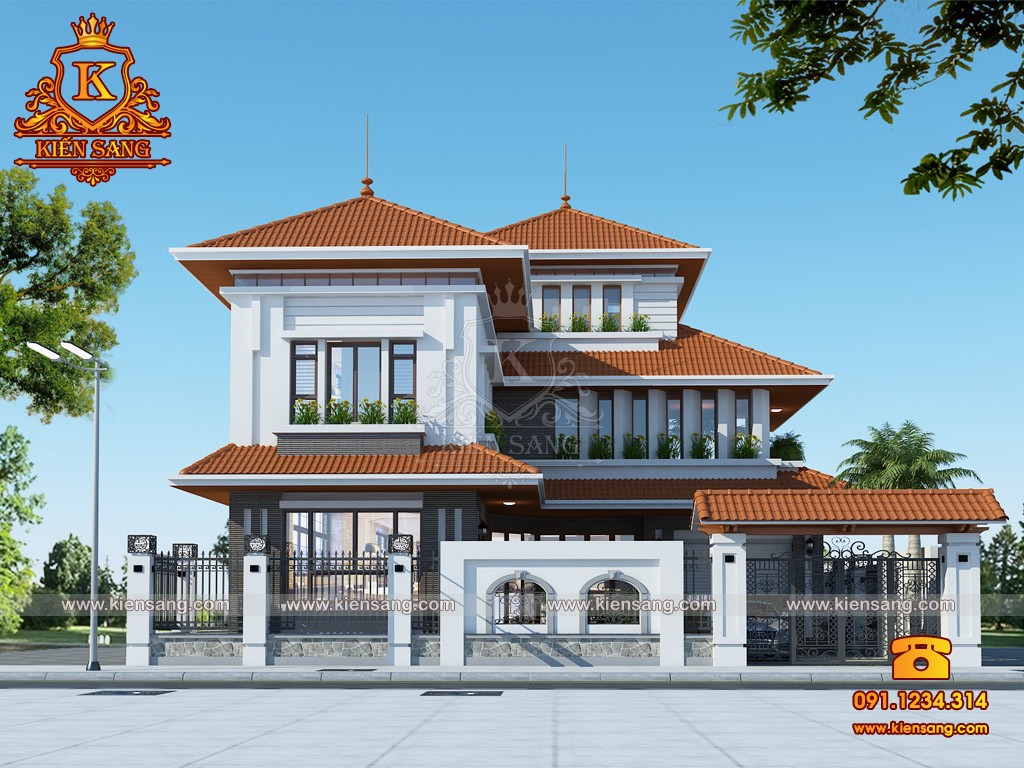 Bản vẽ thiết kế biệt thự tại Hà Nội