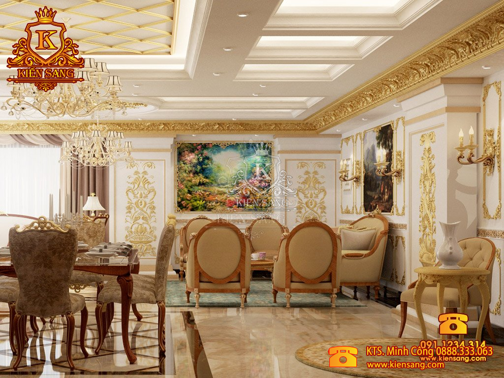 Giới thiệu dự án thiết kế nội thất biệt thự sang trọng tại Hà Nội