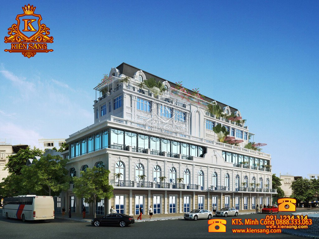 Dự án thiết kế nhà phố 5 tầng cổ điển tại Đà Nẵng