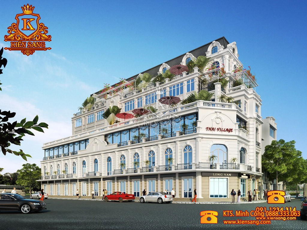 Dự án thiết kế nhà phố 5 tầng cổ điển tại Đà Nẵng