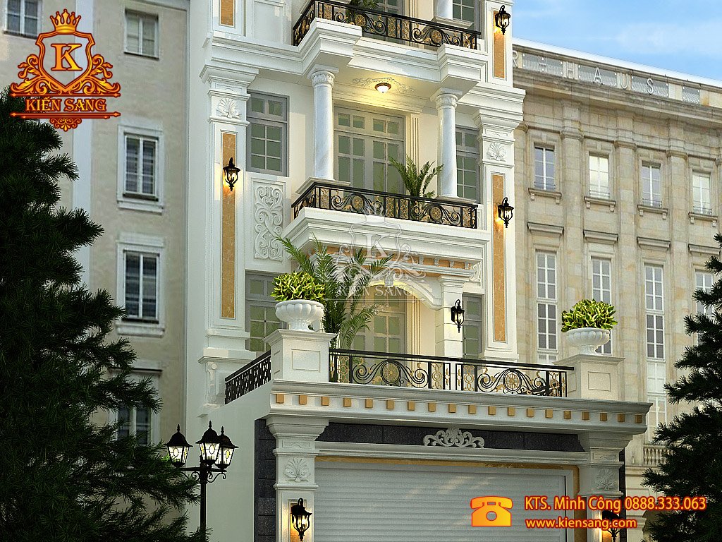 Mẫu khách sạn 6 tầng tại Hà Nội