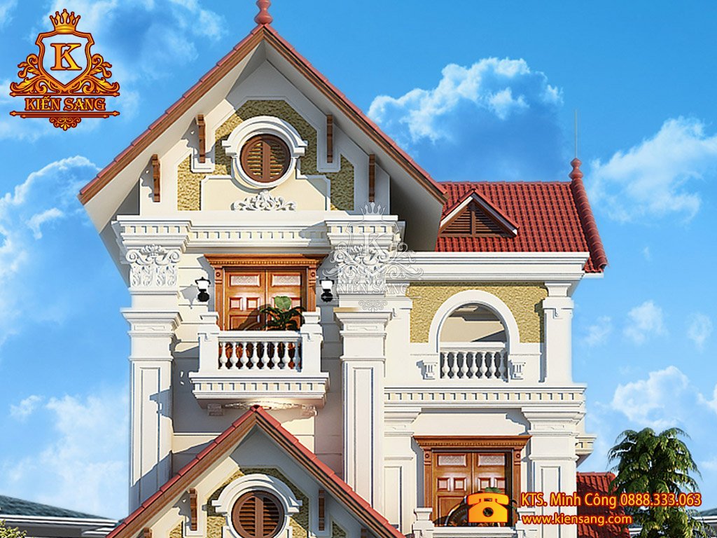 Biệt thự 3 tầng cổ điển tại Bắc Giang