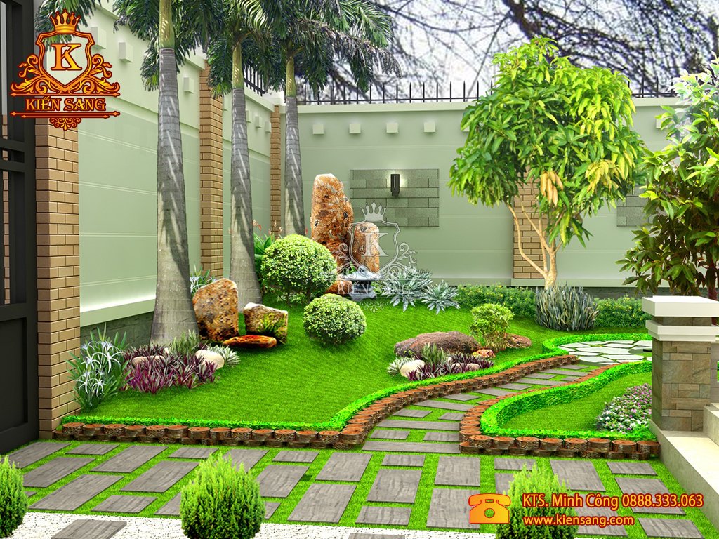 Tiểu cảnh sân vườn tại Thanh Xuân