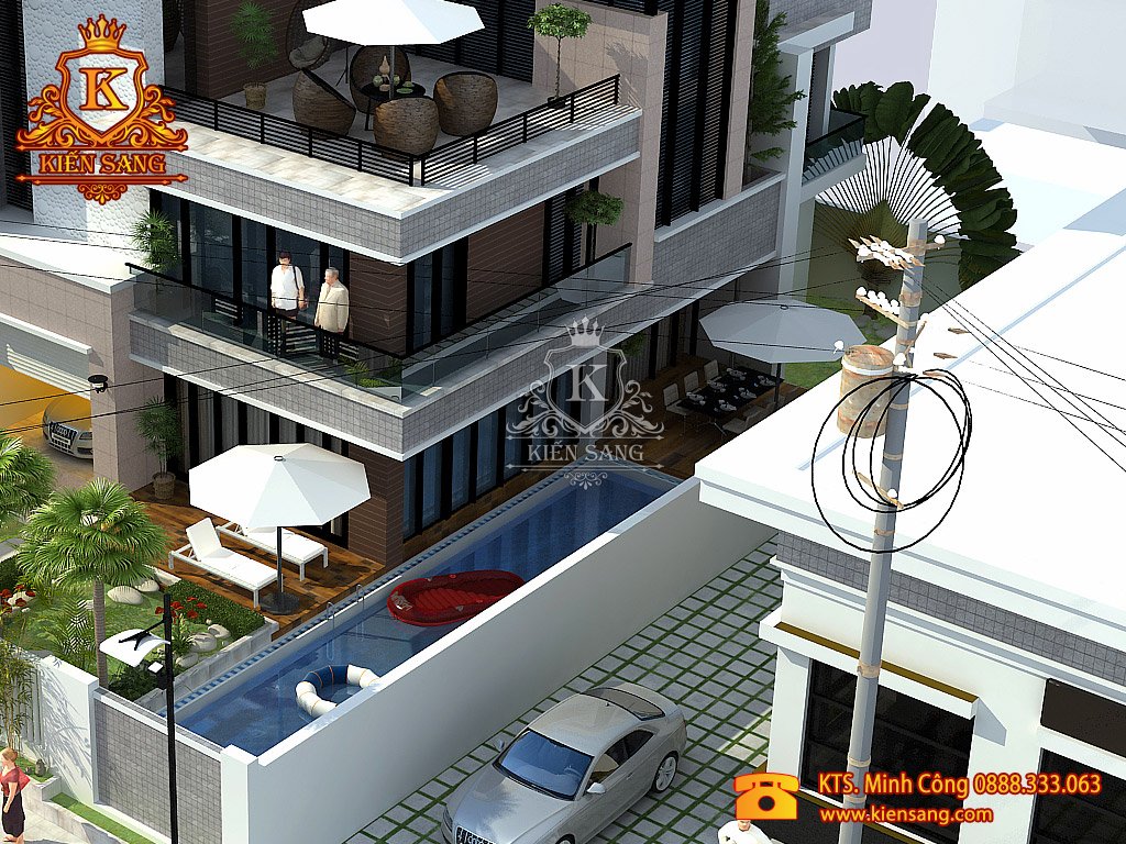 Biệt thự 3 tầng hiện đại tại Hà Nội