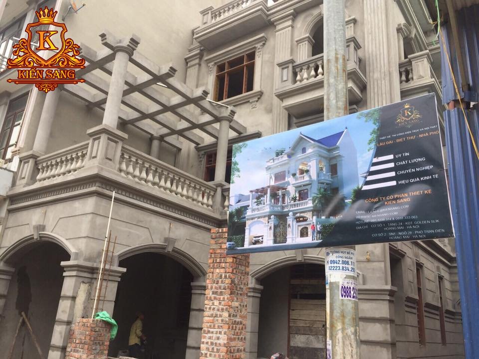 Kiến Sang giám sát thi công giai đoạn hoàn thiện biệt thự tại Bắc Ninh