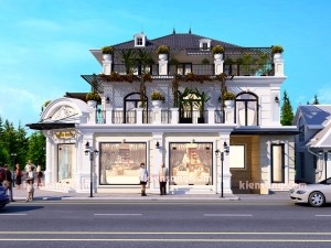 Mẫu bản vẽ dinh thự 3 tầng tân cổ điển