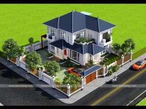 Biệt thự hiện đại 2 tầng tại huyện Phù Cừ