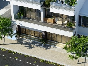 Nhà phố 2 tầng hiện đại song lập