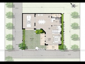 Biệt thự hiện đại 2 tầng tại Móng Cái