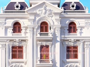 Biệt thự cổ điển 4 tầng kiểu Pháp