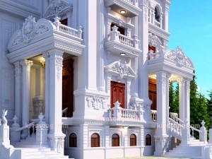 Biệt thự 3 tầng cổ điển sang trọng