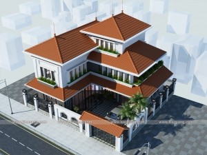 Biệt thự 2,5 tầng tân cổ điển 120m2
