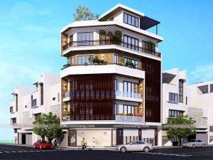 Biệt thự 6 tầng hiện đại 88m2
