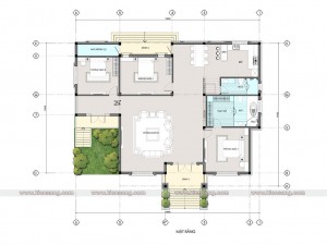 Biệt thự hiện đại 1 tầng 200m2