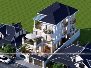 Biệt thự 3 tầng tân cổ điển 150m2