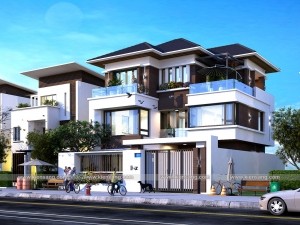 Biệt thự 3 tầng hiện đại 110m2