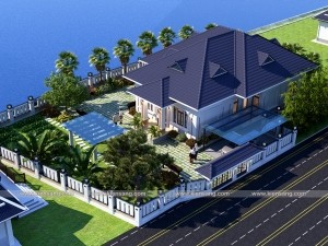 Biệt thự 1 tầng tân cổ điển 220m2