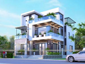 Biệt thự 3 tầng hiện đại 150m2 tại An Giang