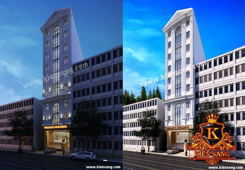 Kiến Sang nhận thầu thiết kế tòa 10 tầng VINADCO Đà Nẵng
