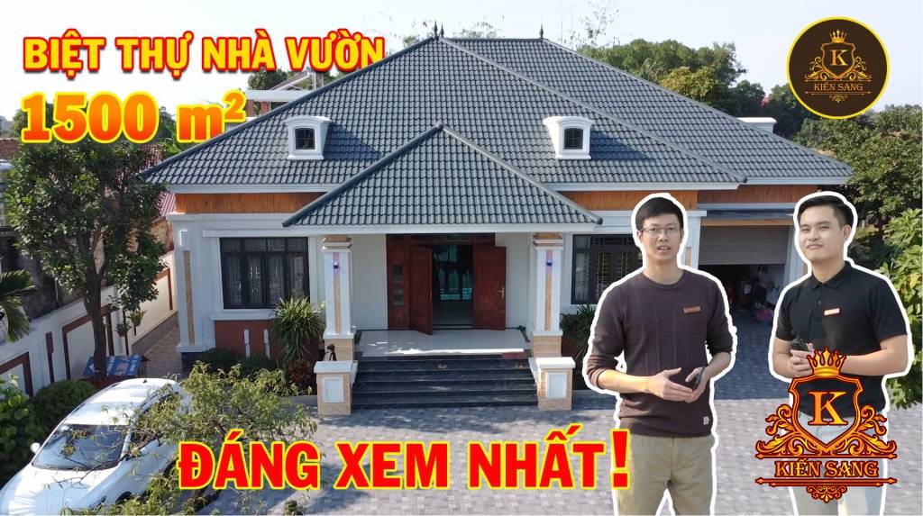 Video mẫu nhà biệt thự 1 tầng mái nhật đẹp tại Bắc Giang