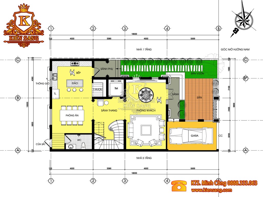 Biệt thự 3 tầng cổ điển tại Hải Dương