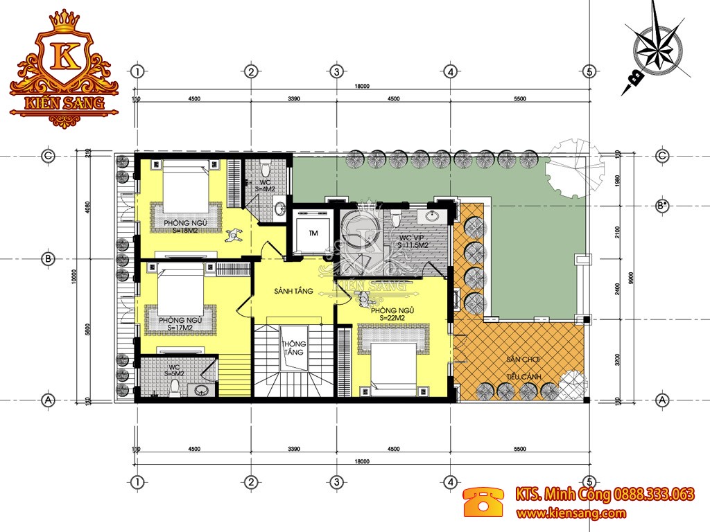 Biệt thự 3 tầng cổ điển tại Hải Dương