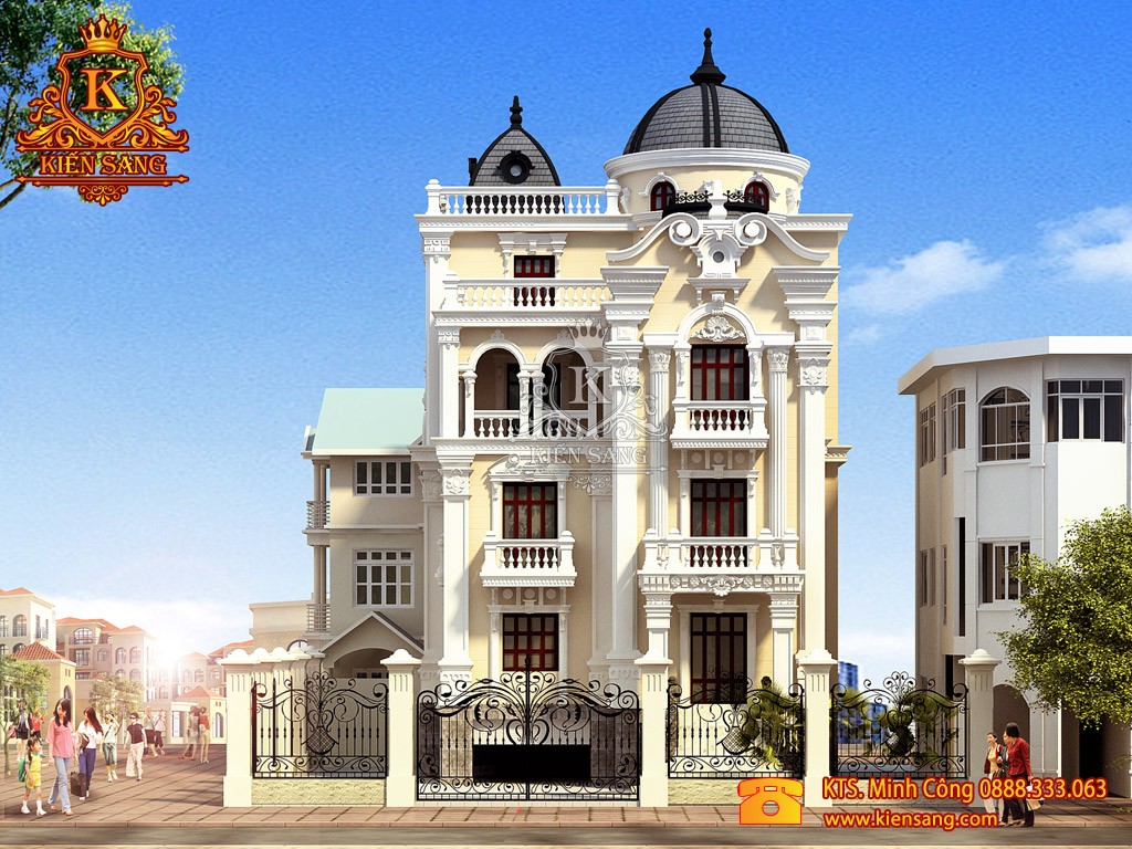 Thiết kế biệt thự tân cổ điển tại Hà Nội