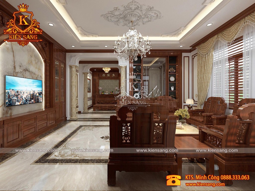 Thiết kế biệt thự 1 tầng 3 phòng ngủ tại Ninh Giang - Hải Dương